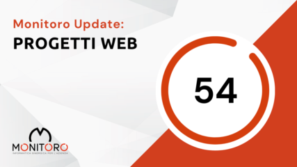 Monitoro update: sale a quota 54 il numero di progetti di sviluppo web custom realizzati
